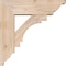 Ekena Millwork Merced Traditional Smooth Bracket w/ Offset Brace, Douglas Fir, 5 1/2"W x 16"D x 16"H BKT0604X16X16MRC01SDF - alternate 4